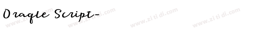Oraqle Script字体转换